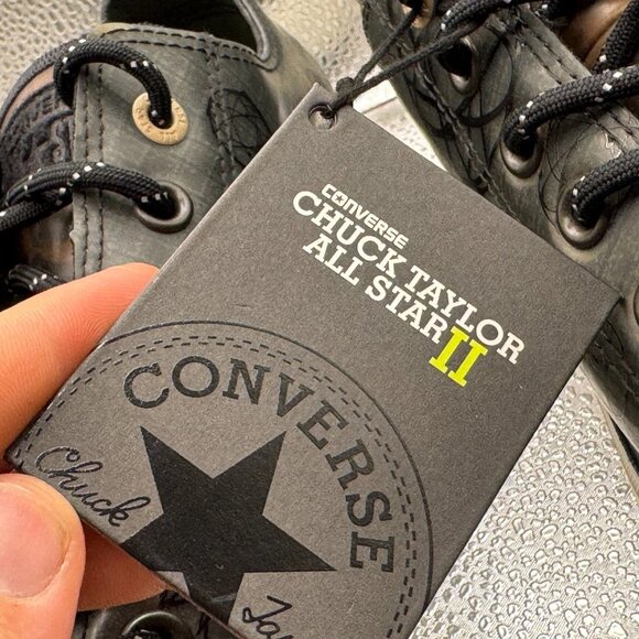 Size M11.5/W13.5 Converse CTAS II OX Futura Camo Low Black Unisex Shoes 153023C - Picture 5 of 11